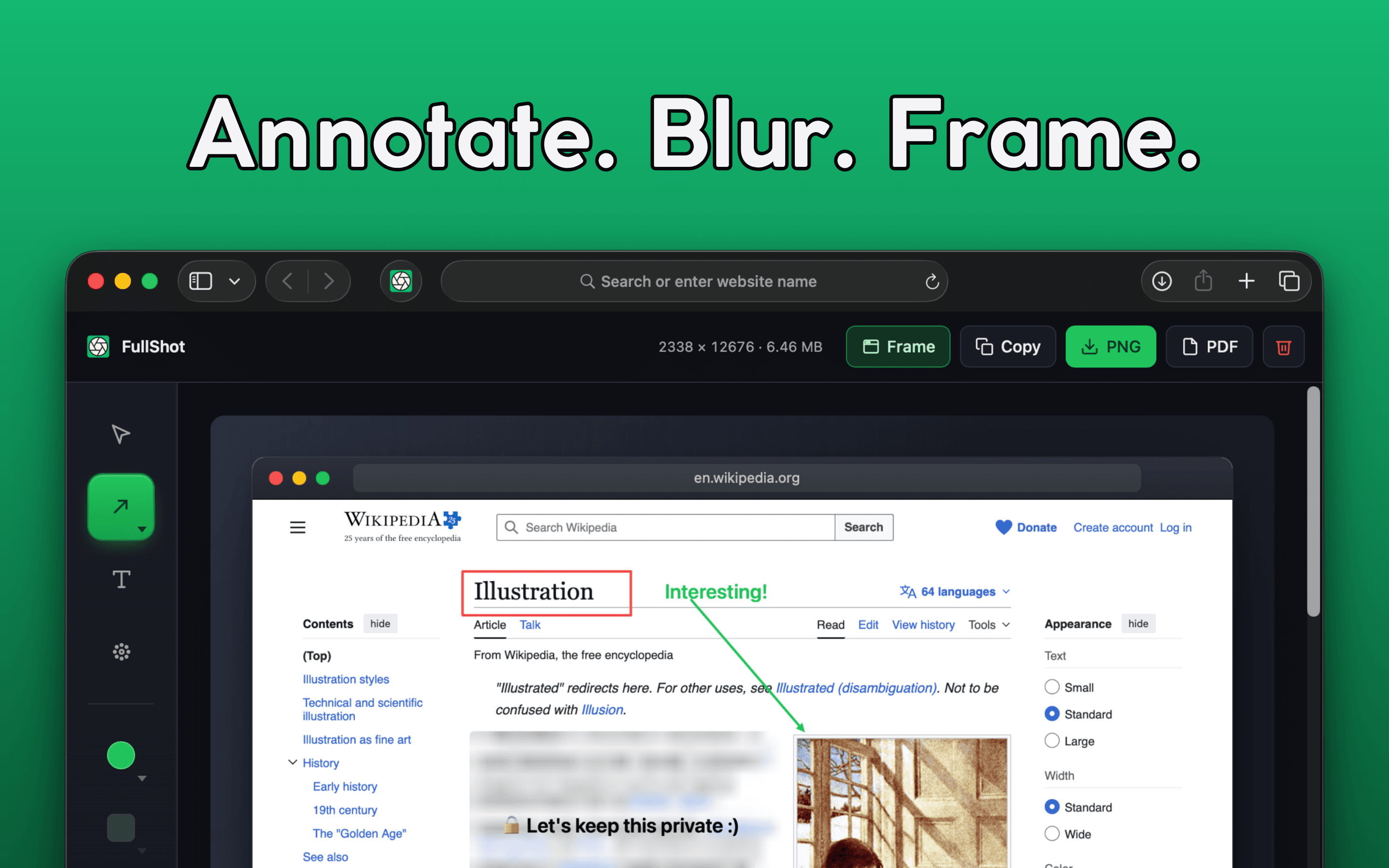 FullShot for Safari screenshot