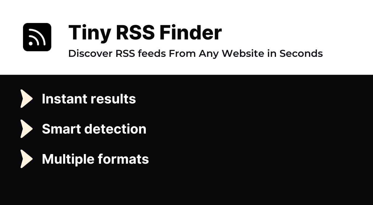 Tiny RSS Finder screenshot
